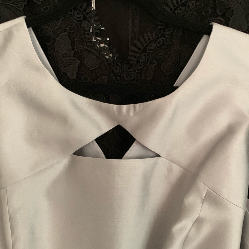 Talbots fit and flare silver/gray size 16wp